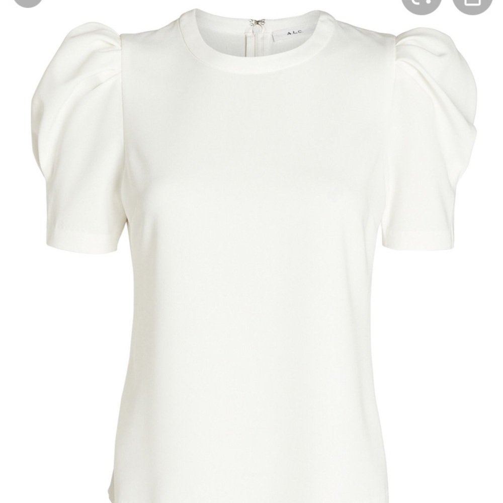 A.L.C. Silk puff sleeved shirt XS